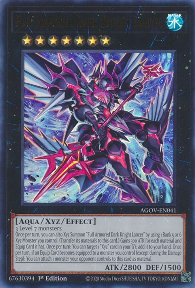 Full Armored Dark Knight Lancer (AGOV-EN041) - Ultra Rare