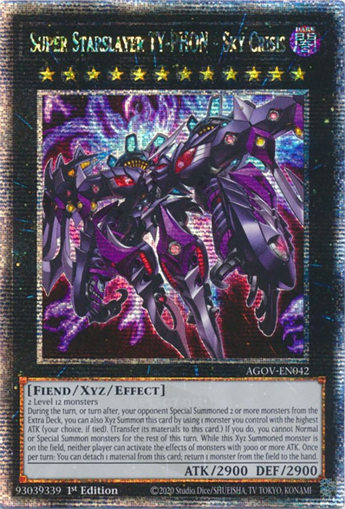 Super Starslayer TY-PHON - Sky Crisis (Quarter Century Secret Rare) (AGOV-EN042) - Quarter Century Secret Rare