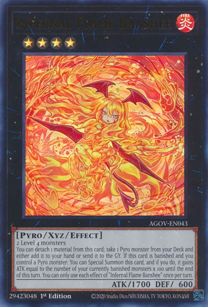 Infernal Flame Banshee (AGOV-EN043) - Ultra Rare