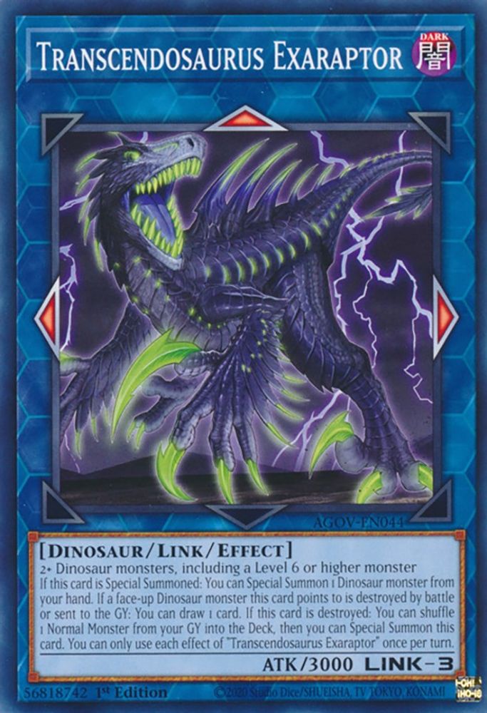 Transcendosaurus Exaraptor (AGOV-EN044) - Common