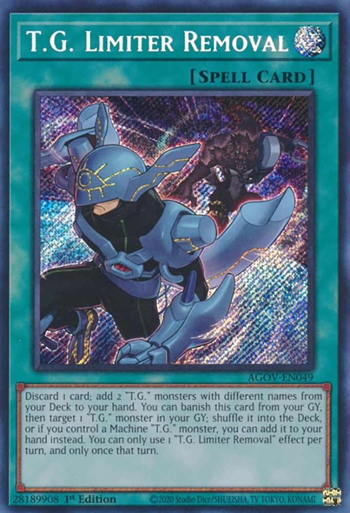 T.G. Limiter Removal (AGOV-EN049) - Secret Rare