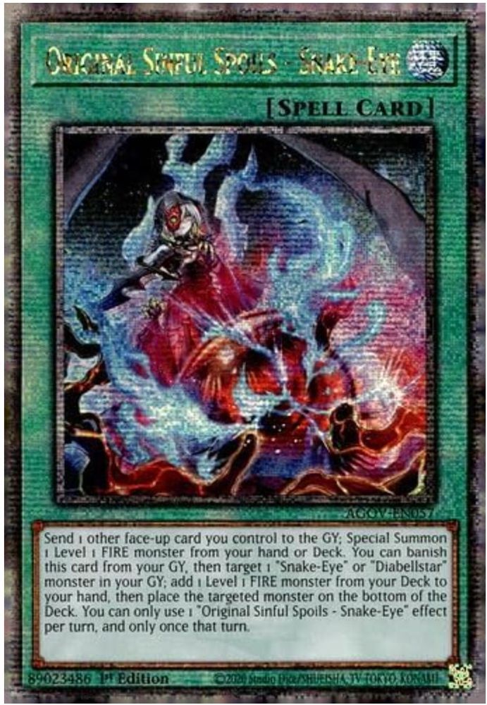 Original Sinful Spoils - Oeil de serpent (Quarter Century Secret Rare) [AGOV-EN057] Quarter Century Secret Rare 