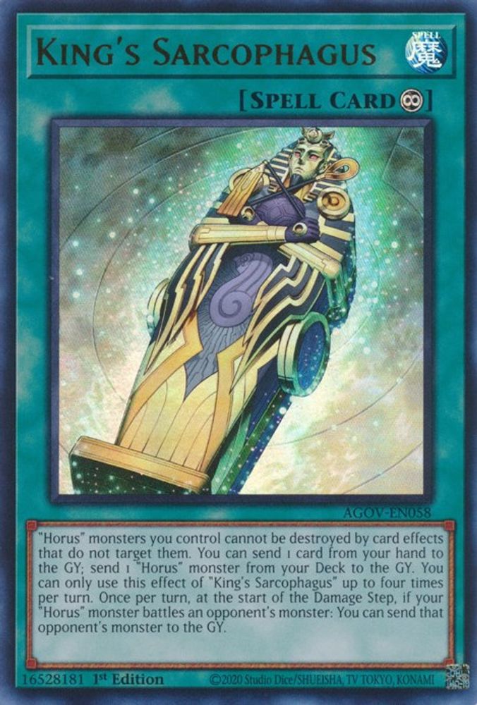 King's Sarcophagus (AGOV-EN058) - Ultra Rare