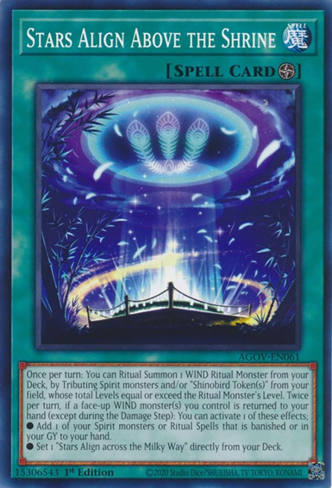 Stars Align Above the Shrine (AGOV-EN061) - Common