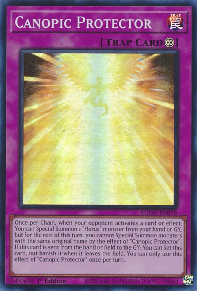Canopic Protector (AGOV-EN076) - Super Rare