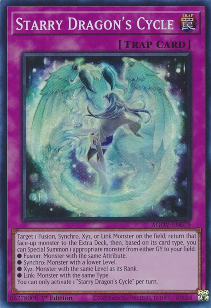Starry Dragon's Cycle (AGOV-EN079) - Super Rare