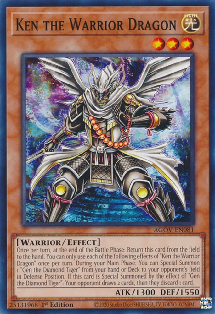 Ken the Warrior Dragon (AGOV-EN081) - Common