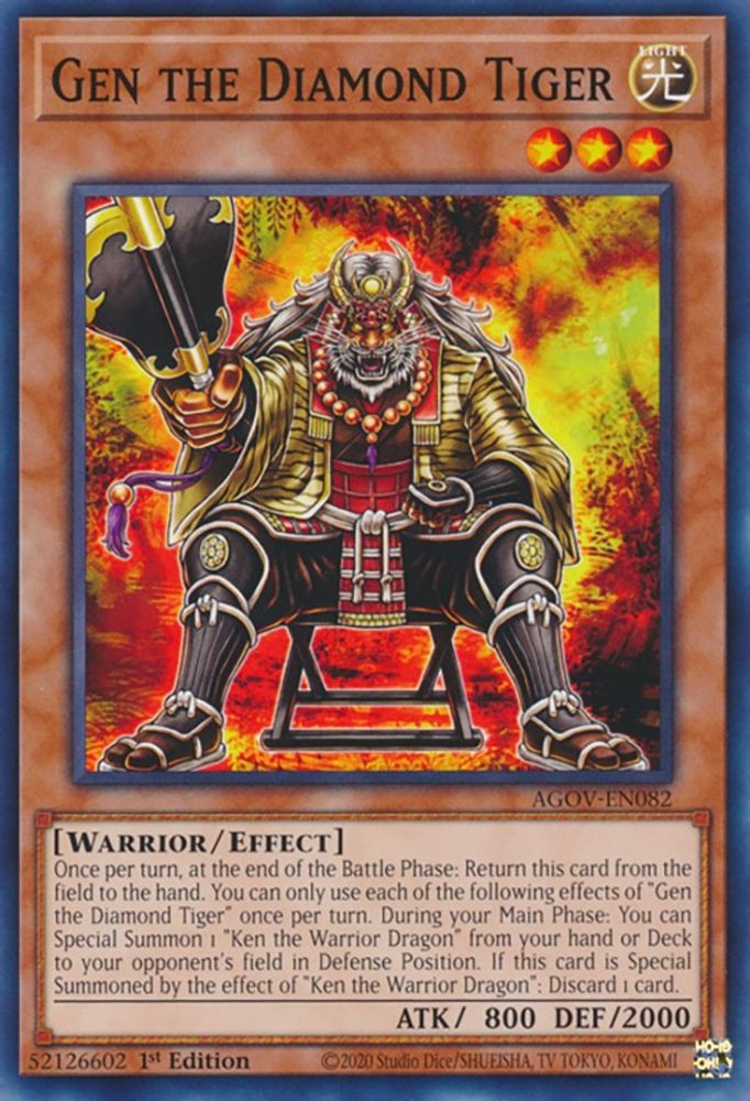Gen the Diamond Tiger (AGOV-EN082) - Common