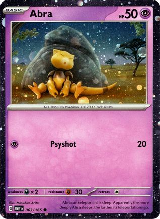 Abra (Cosmos Holo) 063/165  - Holofoil - Promo