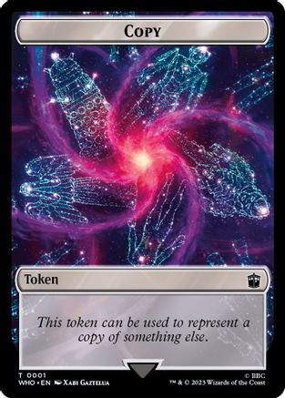 Copy // Cyberman Double-Sided Token (WHO-1 // 24) - Universes Beyond: Doctor Who Foil