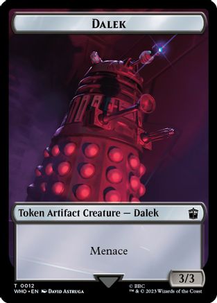 Dalek // Treasure (0031) Double-Sided Token (WHO-12 // 31) - Universes Beyond: Doctor Who Foil