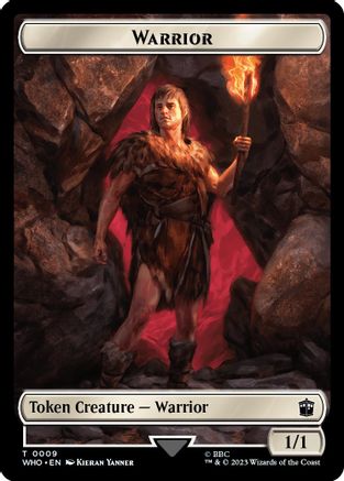 Warrior // Beast Double-Sided Token (WHO-9 // 17) - Universes Beyond: Doctor Who Foil