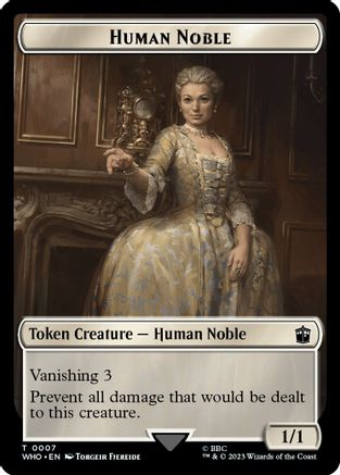 Human Noble // Clue (0022) Double-Sided Token (WHO-7 // 22) - Universes Beyond: Doctor Who