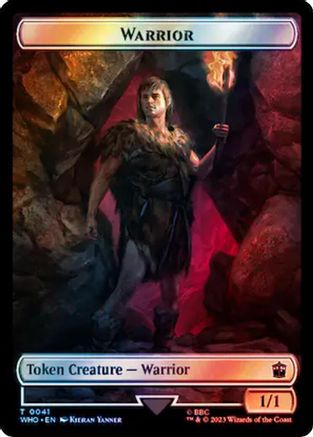 Warrior // Food (0058) Double-Sided Token (Surge Foil) (WHO-41 // 58) - Universes Beyond: Doctor Who Foil