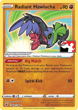 Radiant Hawlucha  - Holofoil - Radiant Rare