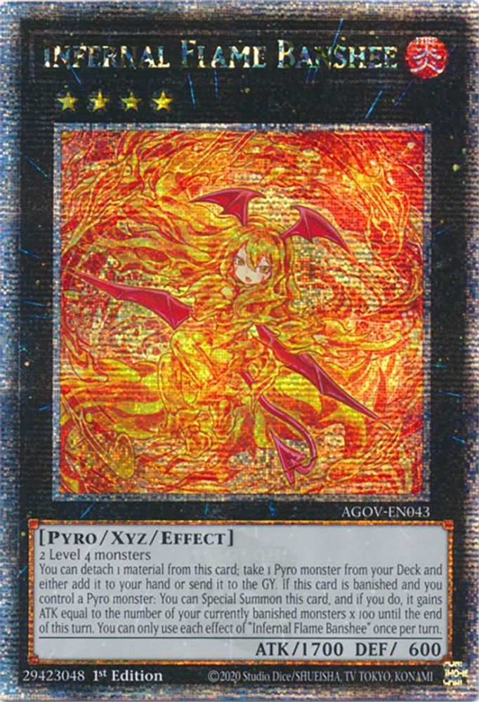 Banshee de la flamme infernale (Quart de siècle secret rare) [AGOV-EN043] Quart de siècle secret rare 