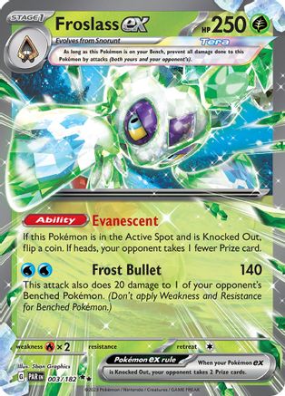 Froslass ex 003/182  - Holofoil - Double Rare