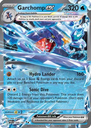 Garchomp ex 038/182  - Holofoil - Double Rare