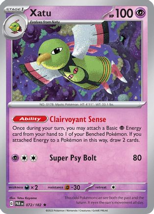 Xatu 072  - Holofoil - Rare