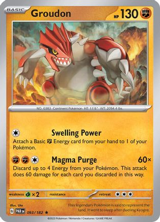Groudon 093/182  - Holofoil - Rare