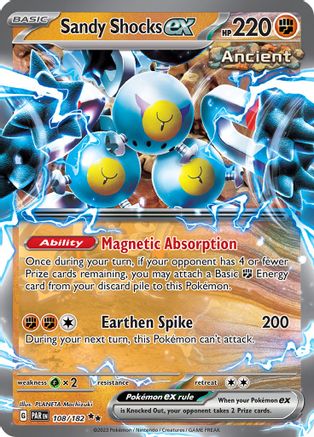 Sandy Shocks ex 108/182  - Holofoil - Double Rare