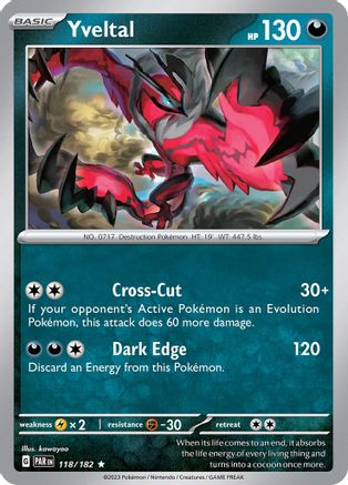 Yveltal 118/182  - Holofoil - Rare