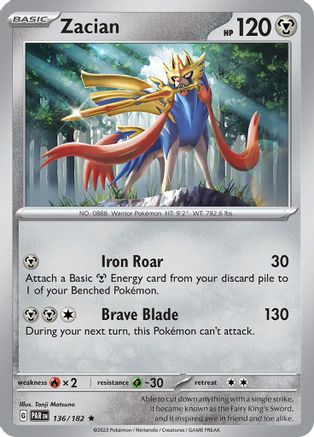 Zacian 136  - Holofoil - Rare