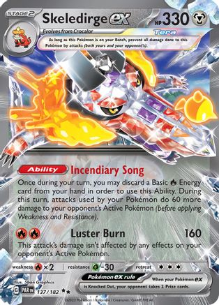 Skeledirge ex 137  - Holofoil - Double Rare