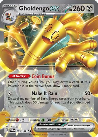 Gholdengo ex 139/182  - Holofoil - Double Rare
