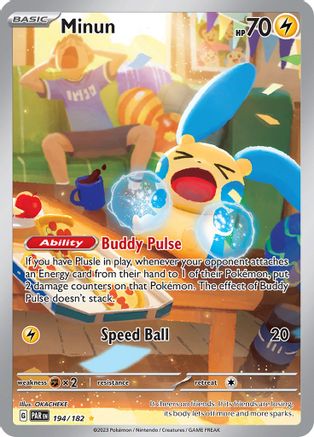 Minun 194/182  - Holofoil - Illustration Rare