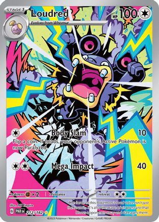 Loudred 212/182  - Holofoil - Illustration Rare