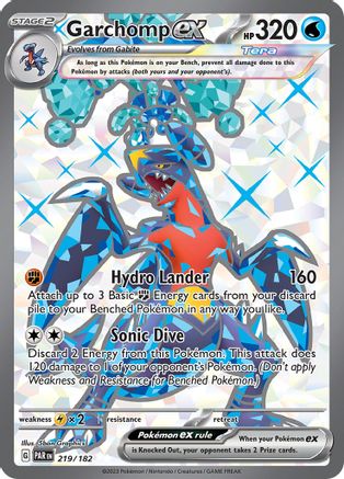 Garchomp ex 219/182  - Holofoil - Ultra Rare