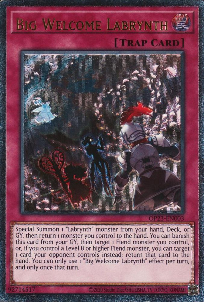 Big Welcome Labrynth (UTR) (OP23-EN003) - Ultimate Rare