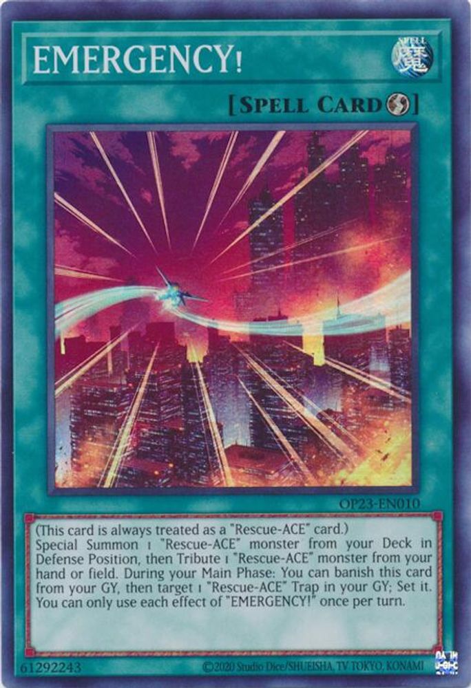 EMERGENCY! (OP23-EN010) - Super Rare