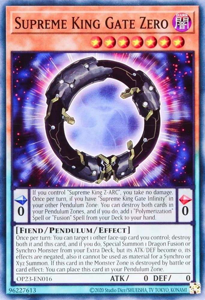 Supreme King Gate Zero (OP23-EN016) - Common
