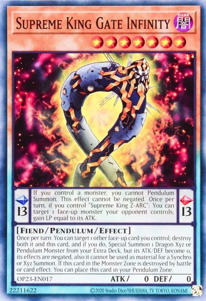 Supreme King Gate Infinity (OP23-EN017) - Common