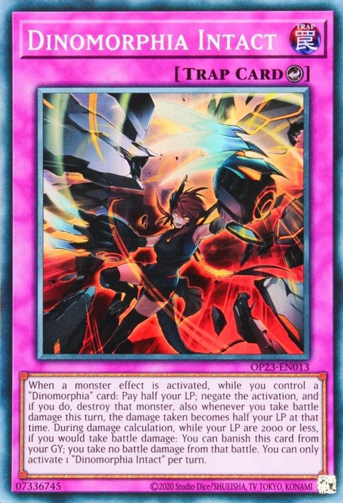 Dinomorphia Intact (OP23-EN013) - Super Rare