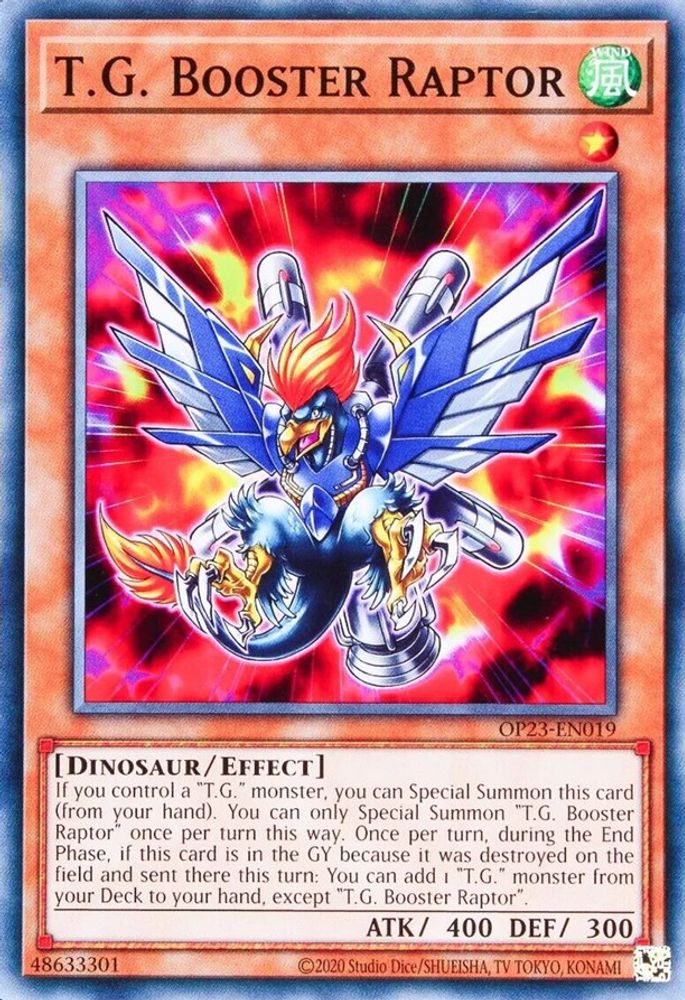 T.G. Booster Raptor (OP23-EN019) - Common