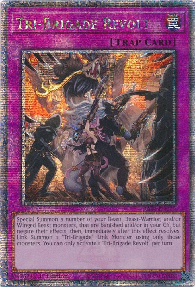 Tri-Brigade Revolt (Quarter Century Secret Rare) (RA01-EN079) - Quarter Century Secret Rare