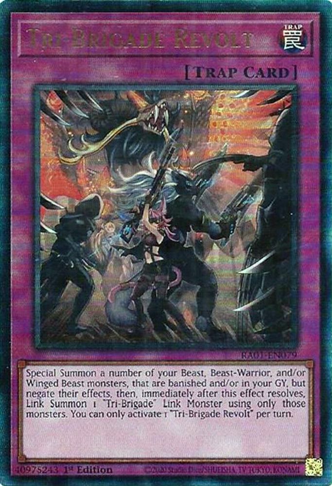 Tri-Brigade Revolt (PUR) (RA01-EN079) - Prismatic Ultimate Rare