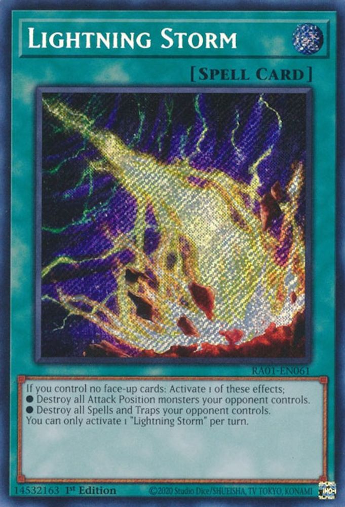 Lightning Storm (Secret Rare) (RA01-EN061) - Secret Rare