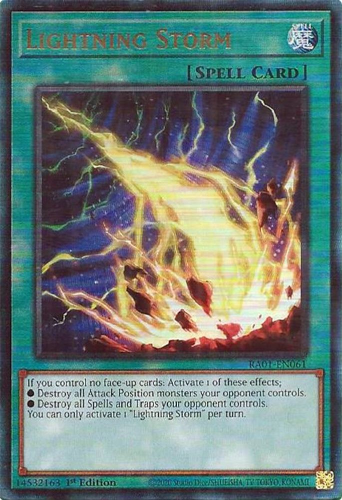 Lightning Storm (PUR) (RA01-EN061) - Prismatic Ultimate Rare