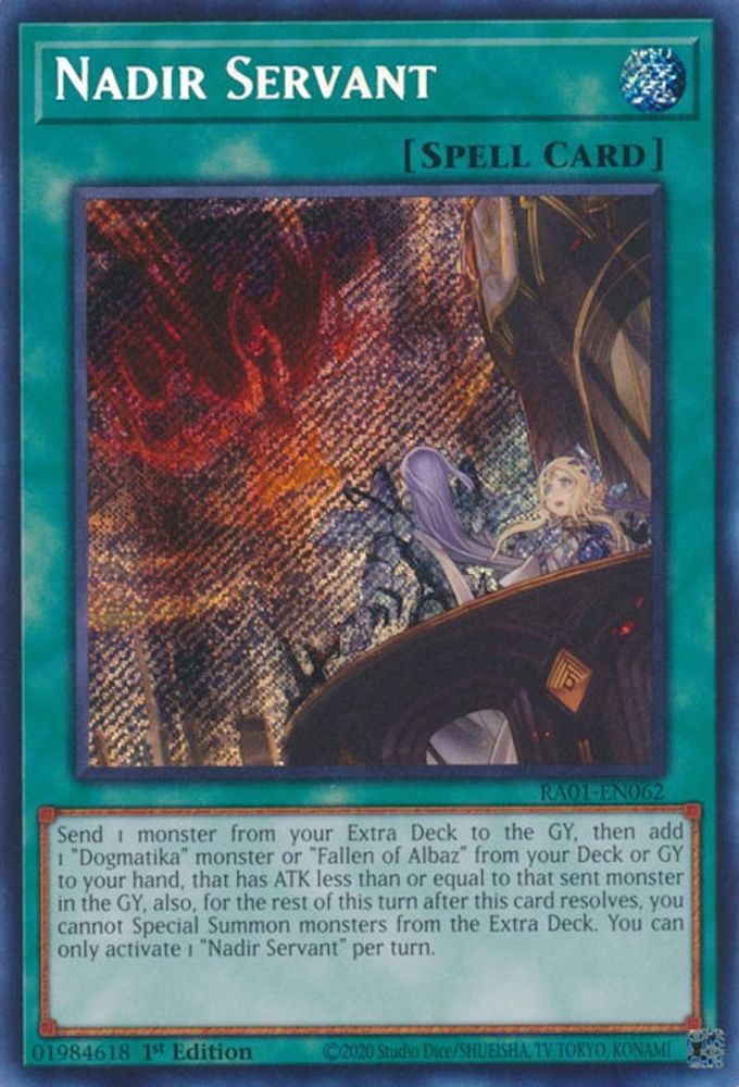 Nadir Servant (Secret Rare) (RA01-EN062) - Secret Rare