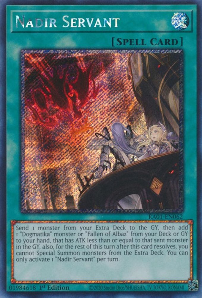 Nadir Servant (Platinum Secret Rare) (RA01-EN062) - Platinum Secret Rare