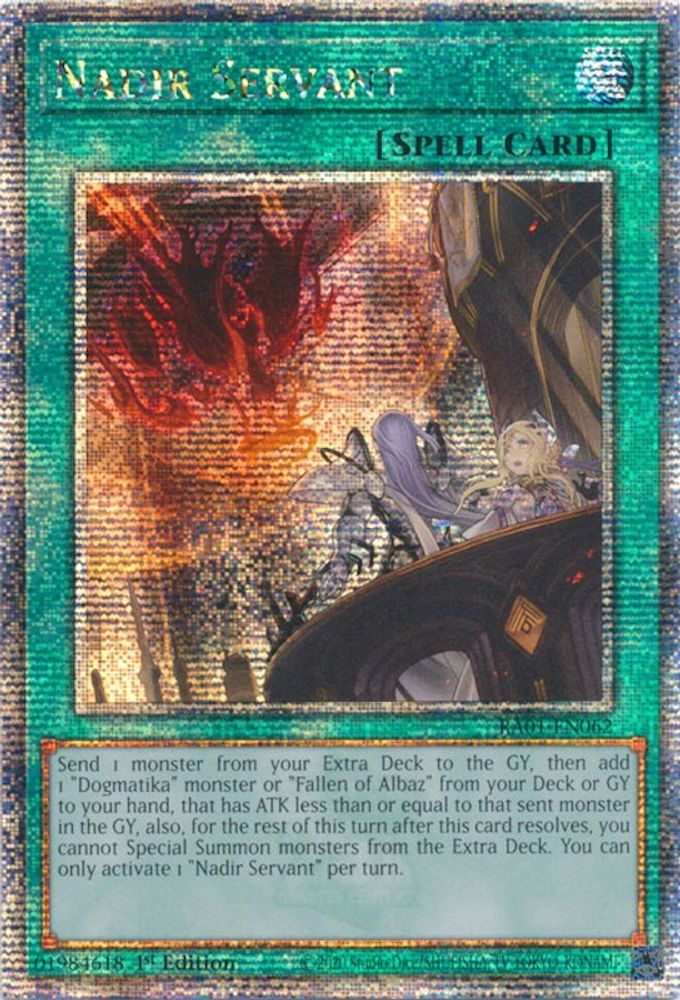 Nadir Servant (Quarter Century Secret Rare) (RA01-EN062) - Quarter Century Secret Rare