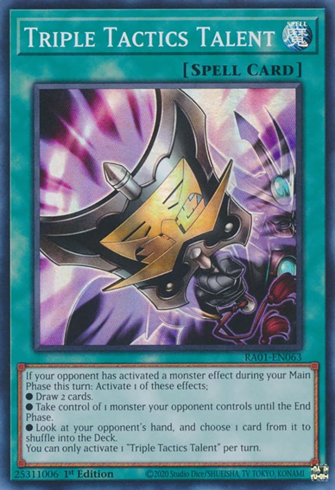 Triple Tactics Talent (RA01-EN063) - Super Rare