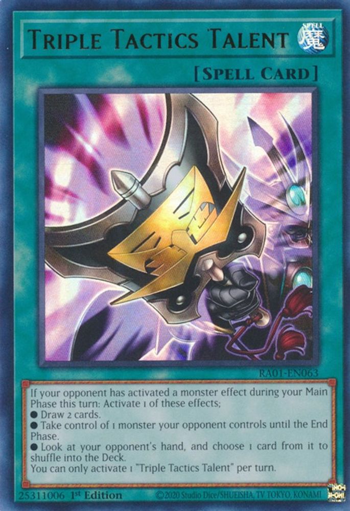 Triple Tactics Talent (UR) (RA01-EN063) - Ultra Rare