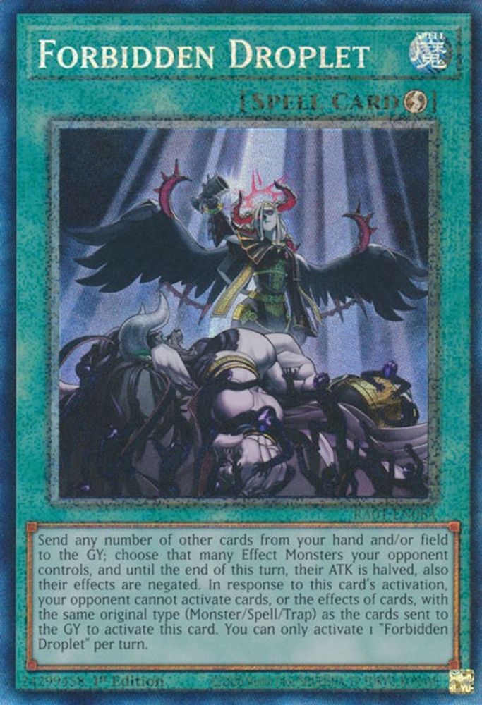 Forbidden Droplet (PCR) (RA01-EN064) - Prismatic Collector's Rare