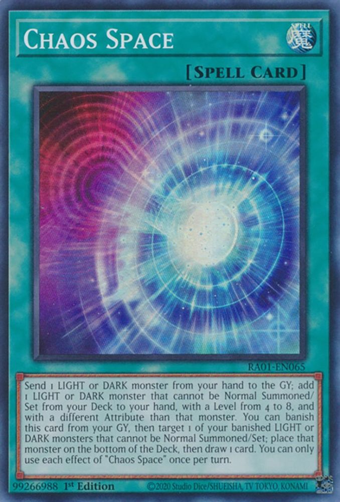 Chaos Space (RA01-EN065) - Super Rare