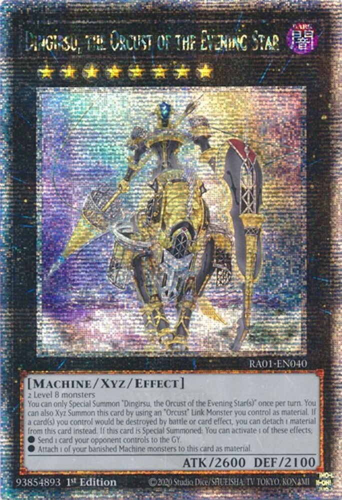 Dingirsu, the Orcust of the Evening Star (Quarter Century Secret Rare) (RA01-EN040) - Quarter Century Secret Rare